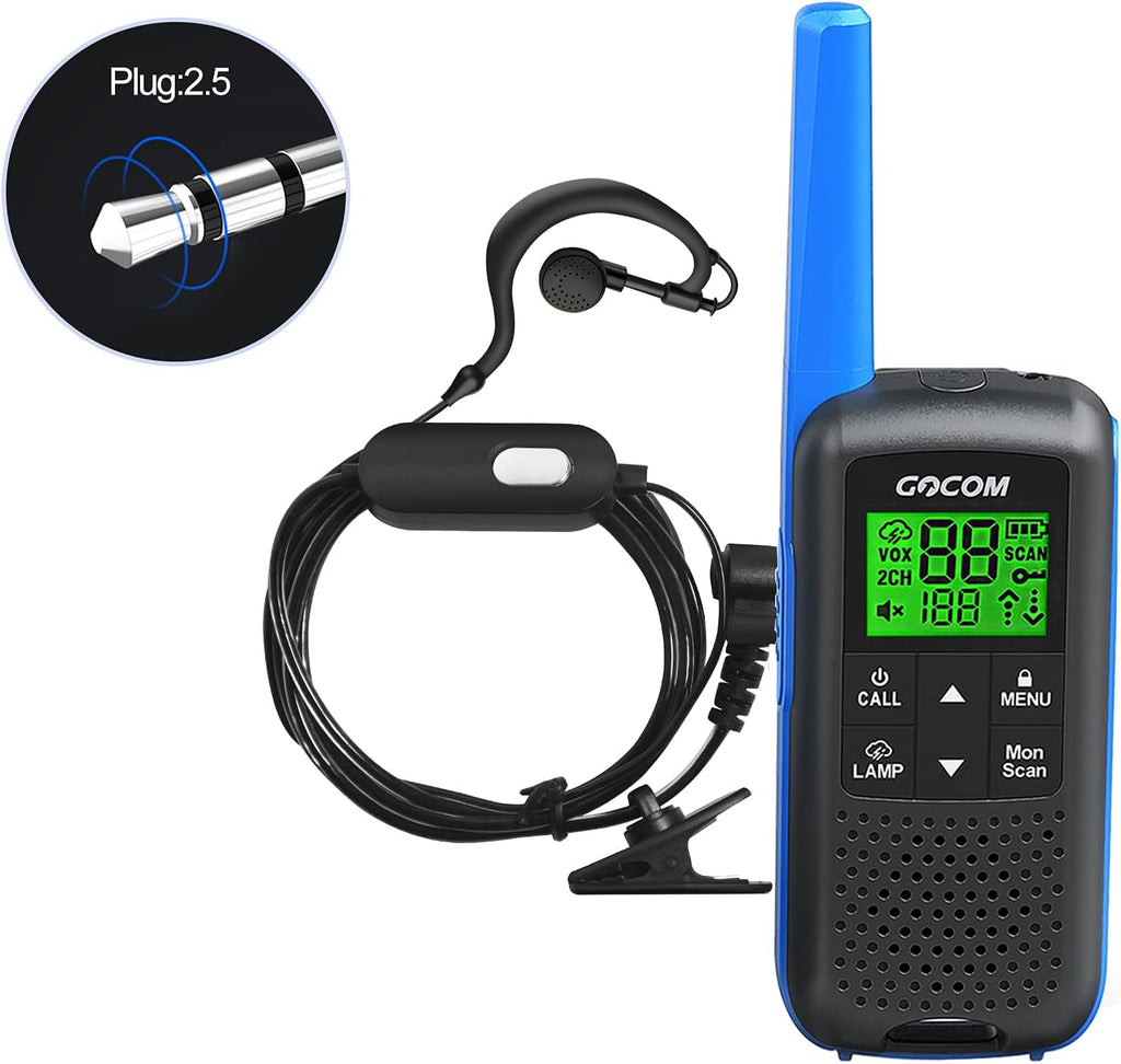 Adults Walkie Talkies Long Range IPX4 Waterproof Two Way Radio Rechargeable 22 Channel 4 Pack A88443