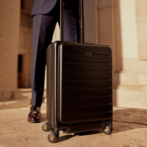 20 Inch Lightweight Hard Shell Carry On Luggage with Wheels - Black A49558