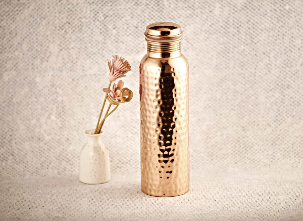 Hammered Copper Water Bottle F396441