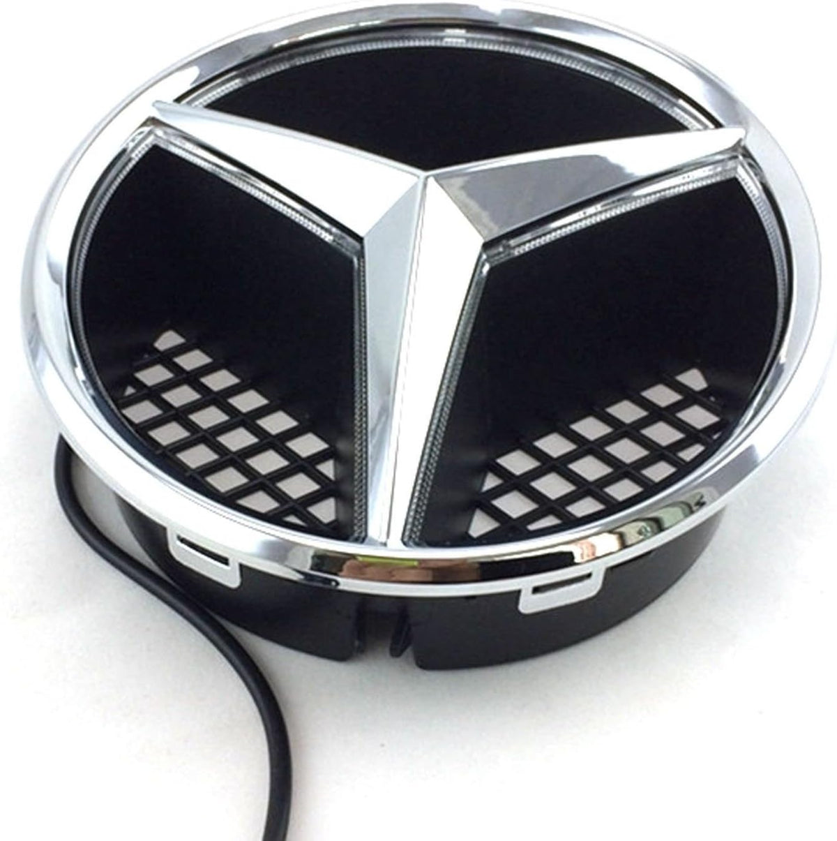 Car Front Grille Star Emblem LED Logo Light White Pack of 2 G6708