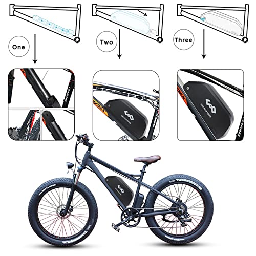 52V 19.2AH Electric Bicycle Lithium Battery with Charger F2510