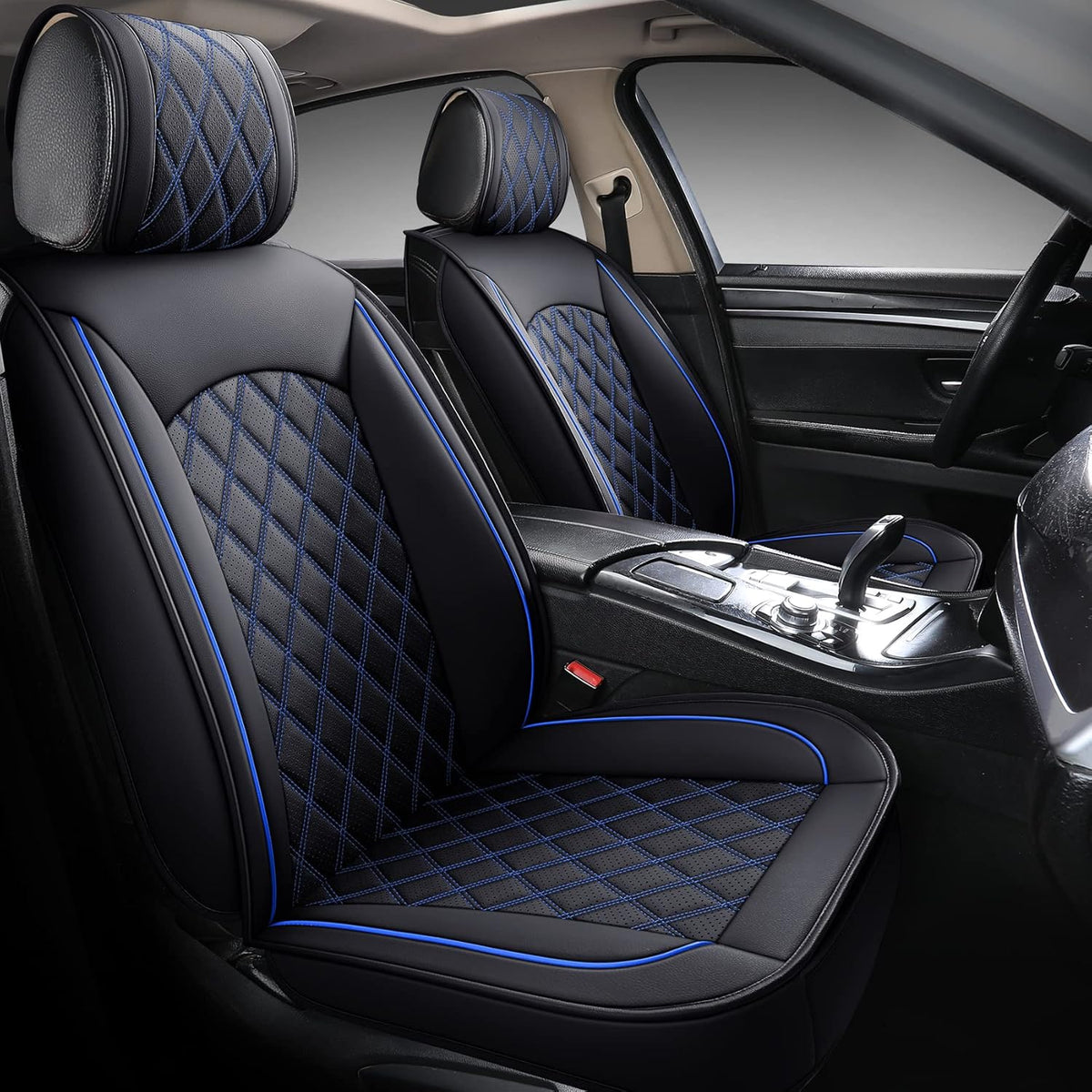Waterproof Faux Leather Car Seat Covers Full Set N1131