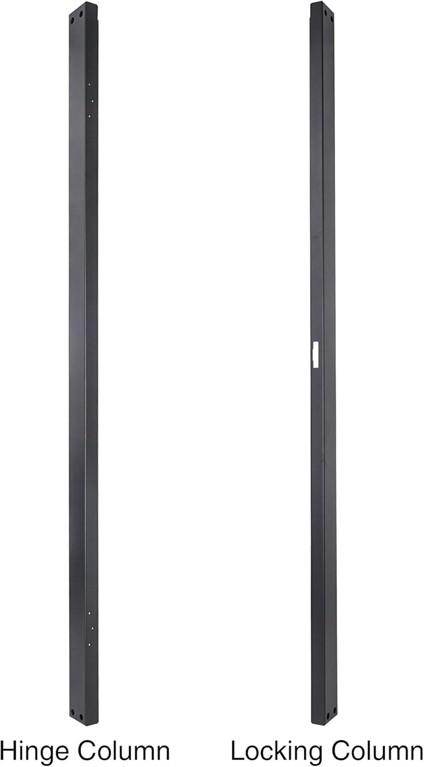 30U Universal Steel Rack with 3 Locking Casters and Vented Side Panels T64098