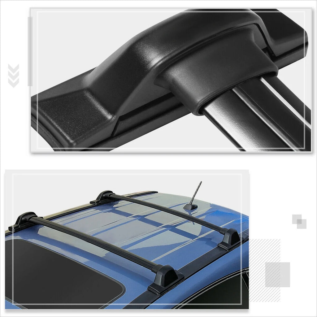 Black Coated Aluminum Roof Rack Crossbar U309