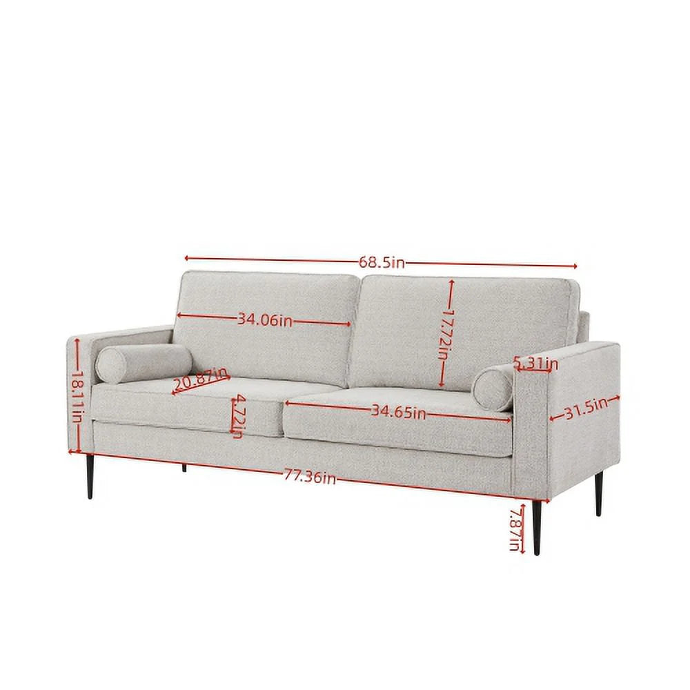 Upholstered Tufted Fabric Sofa Z67336