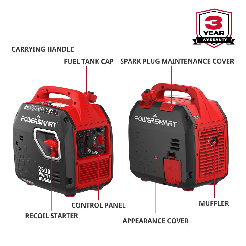 2500W Portable Inverter Gas Generator Z109610