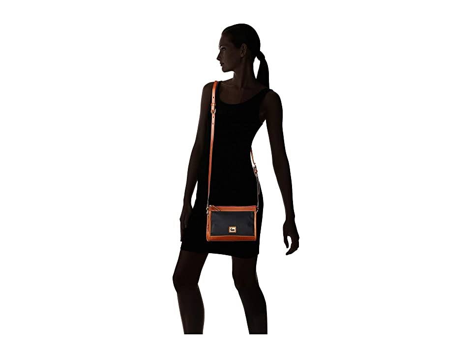 Black/Gold Nylon Zip Crossbody B2726