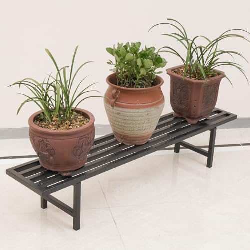Metal Plant Stand, 45.4" L x 8.66" W x 7.9" H, 220 LB Capacity P132