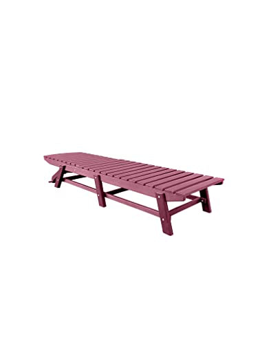 Teal Folding HDPE Recycled Poly Pool Chaise Lounge C4383
