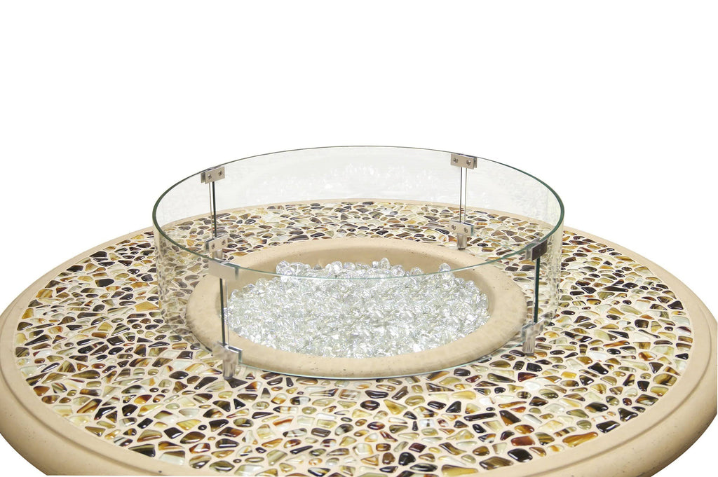 Round Glass Wind Guard V4360