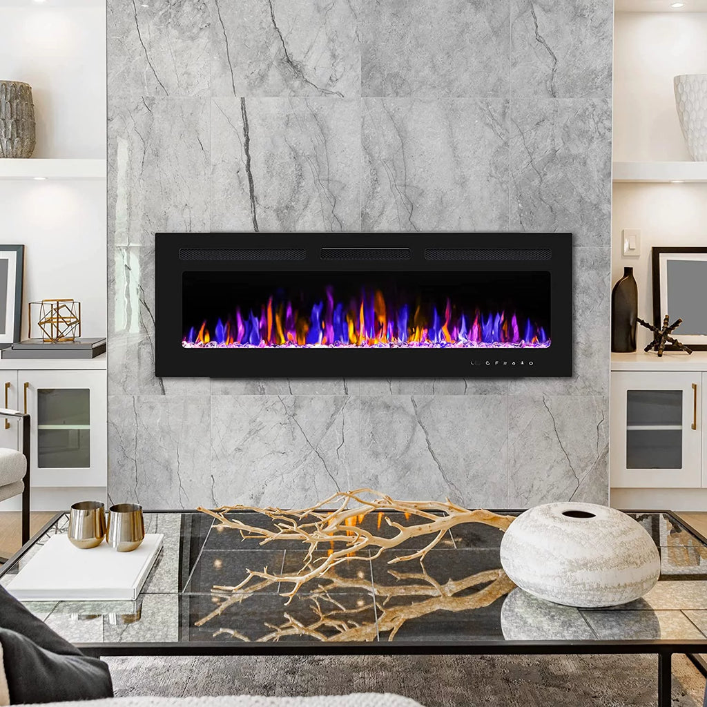 60" Wall Mounted Electric Fireplace W27933