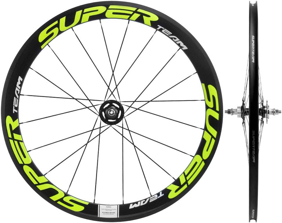 50/23mm Carbon Wheelset Fixed Gear Bike Wheel 700c Clincher Single Speed U984730
