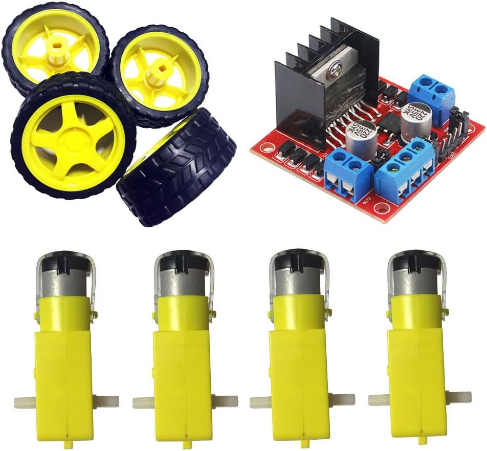 Motor Drive Controller Module and Smart Car Tire with DC Motor T8424