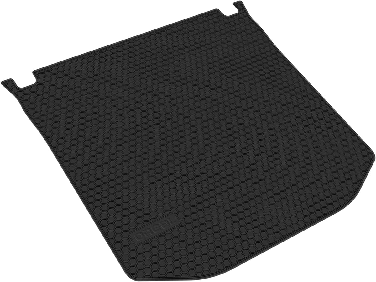 Car Trunk Mat Rear Cargo Liner All Weather Heavy Duty Rubber Full Black Waterproof A411