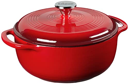 4.5 Quart Enameled Cast Iron Dutch Oven with Lid Q385