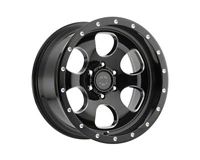 Gloss Black Milled 6-Lug Wheel 17x8.5 X9444