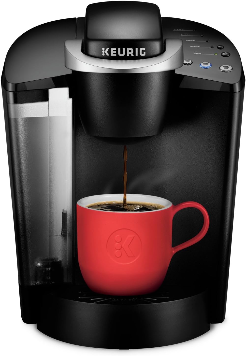 Single Serve Programmable Coffee Maker, 6 to 10 oz. Brew Sizes, Black & Standalone Frother, Hot and Cold Frothing, 6 Oz, Black L964913