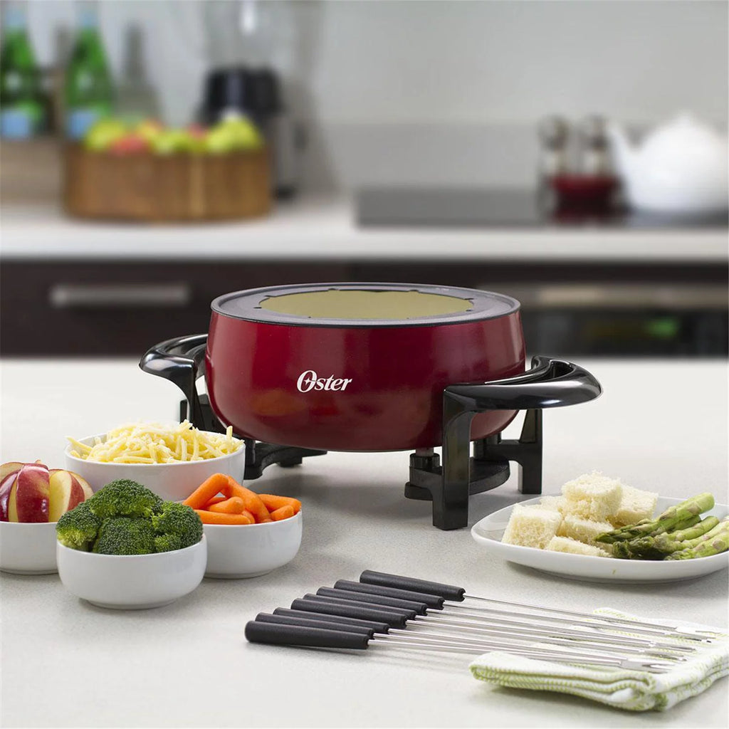 Red 2.8 Liter Non-Stick Electric Fondue Set F38723