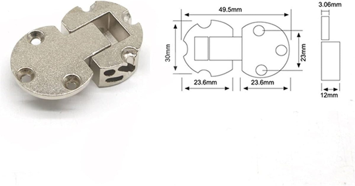 90 Degree Zinc Alloy Flap Hinge J80801
