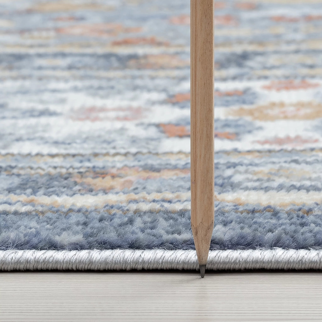 5x8 Area Rug Navy Gray V150489