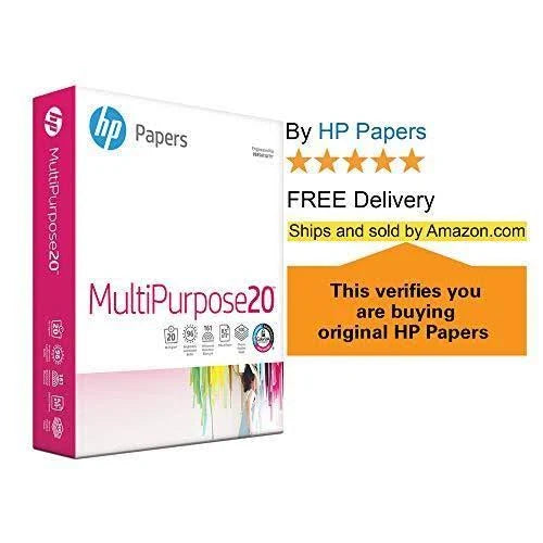 Multipurpose Ultra White 20lb 8.5x11 Letter 96 Bright 2500 Sheets Paper F312020