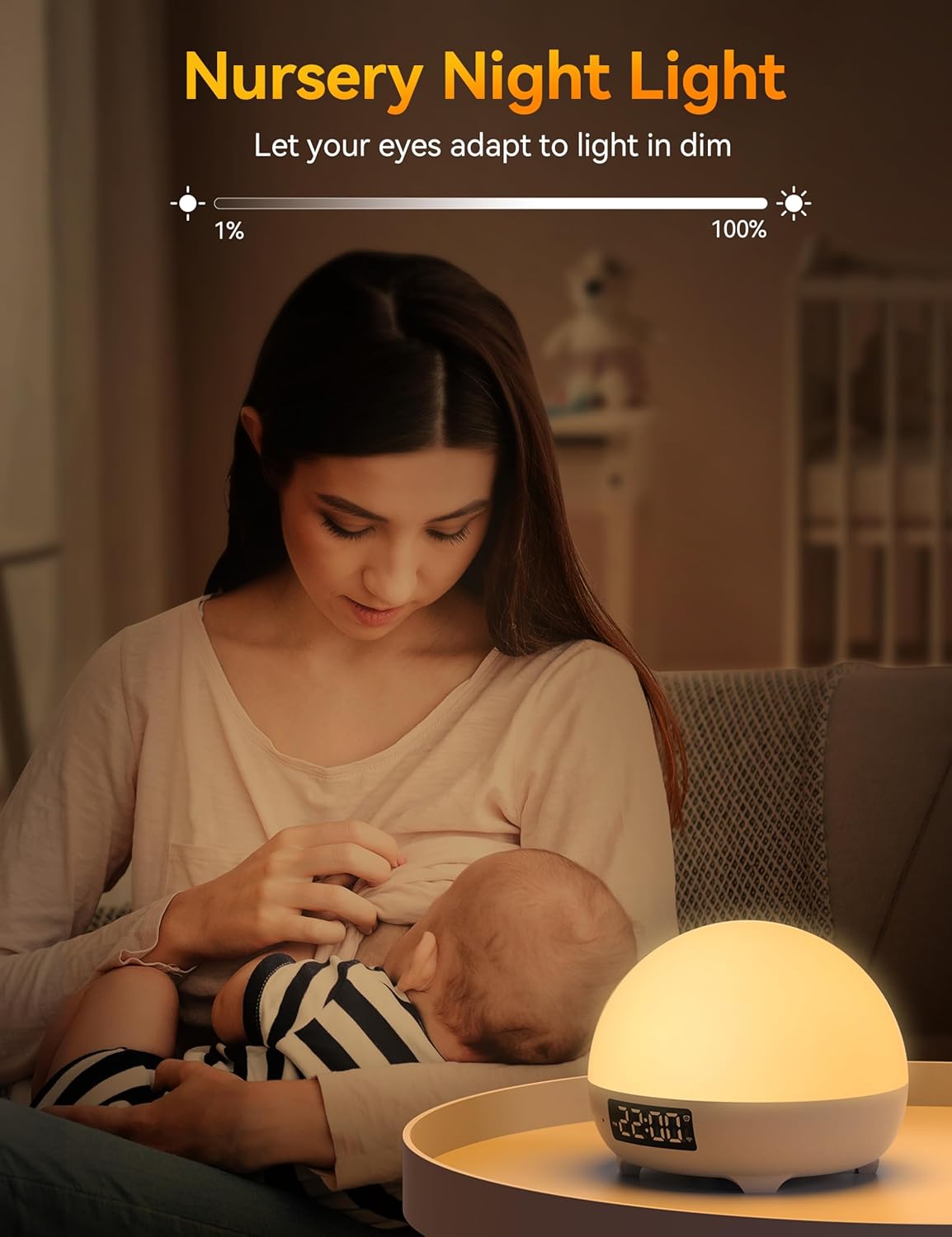 34 Soothing Sounds Sleep Sound Machine with Night Light O87051