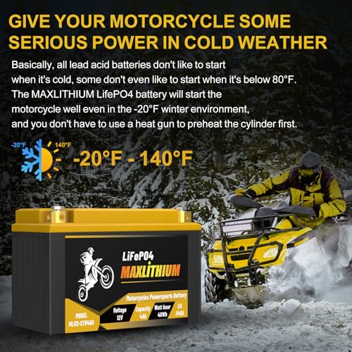 12V 12Ah 720A Lithium Powersports Battery with Smart BMS Z63722