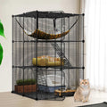 Cat Cage Cat Enclosures Cat Kennel with Extra Large Hammock I6838