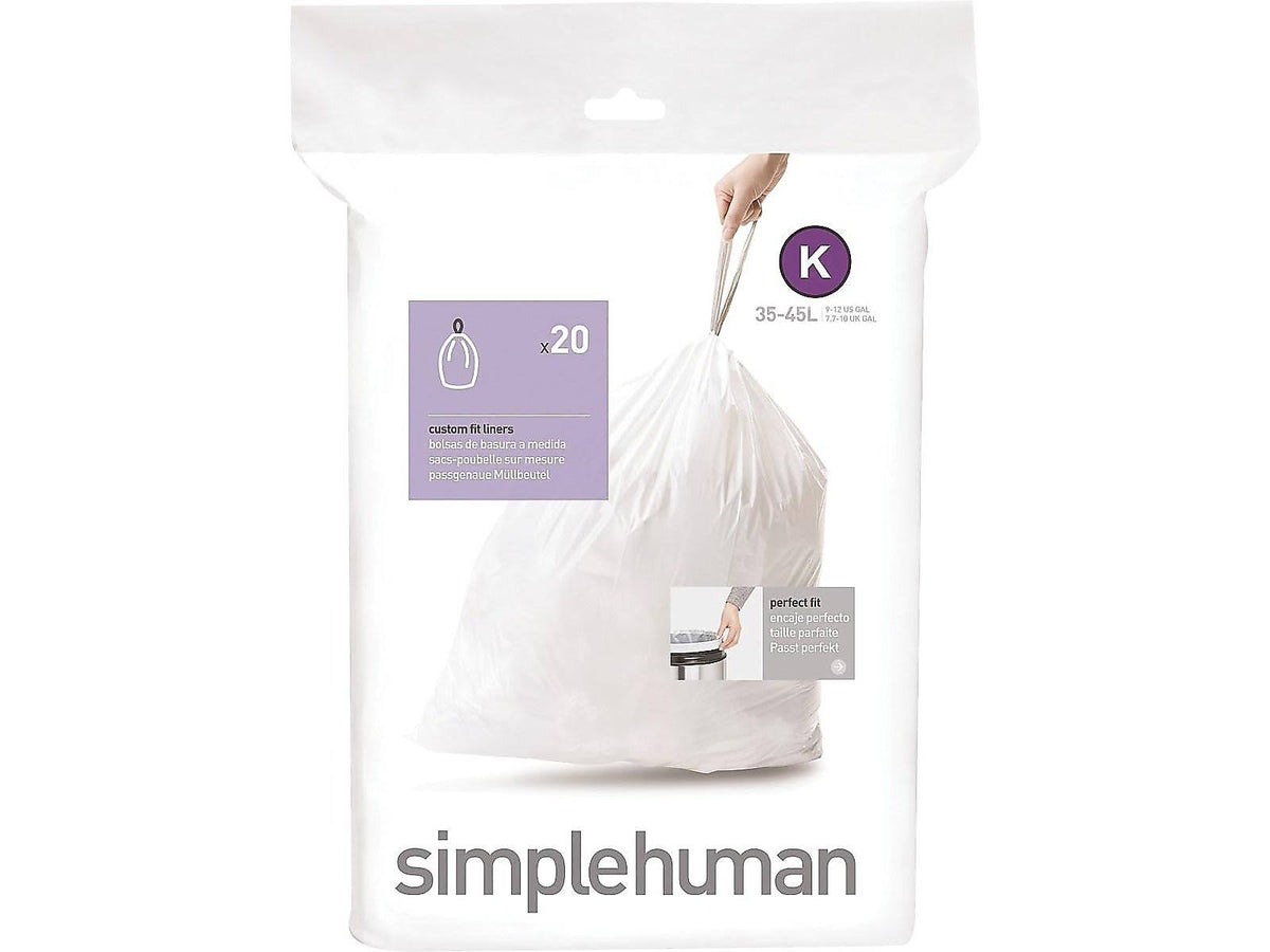 Trash Can Liner Drawstring 11.9 gal Plastic Pack of 3 E24761