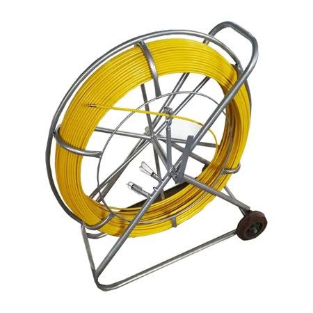 Fiberglass Fish Tape 8mm with Cage and Wheel Stand F769400