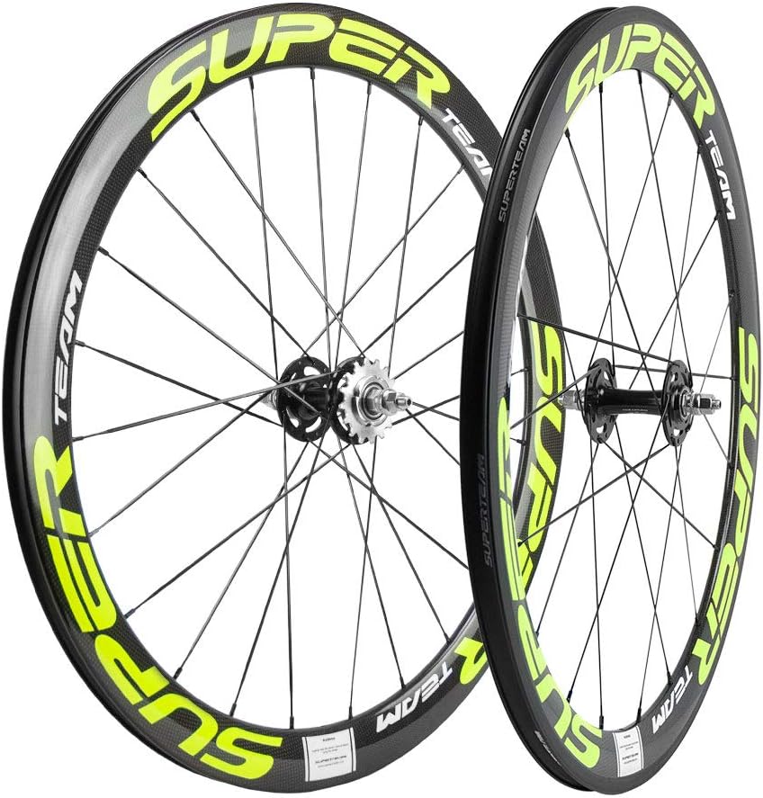 50/23mm Carbon Wheelset Fixed Gear Bike Wheel 700c Clincher Single Speed U984730