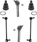 6 Pc Front Lower Ball Joints, Sway Bars and Outer Tie Rods V224875