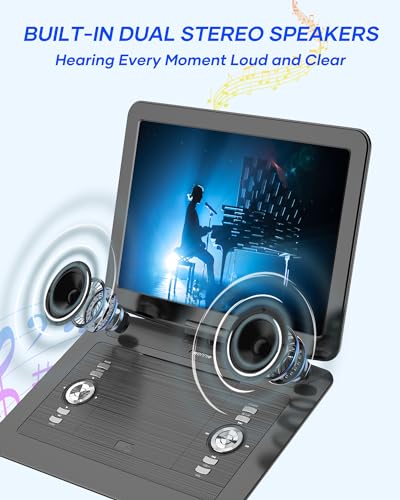 17.9" Portable DVD/CD Player with 15.4" Swivel Screen V7945