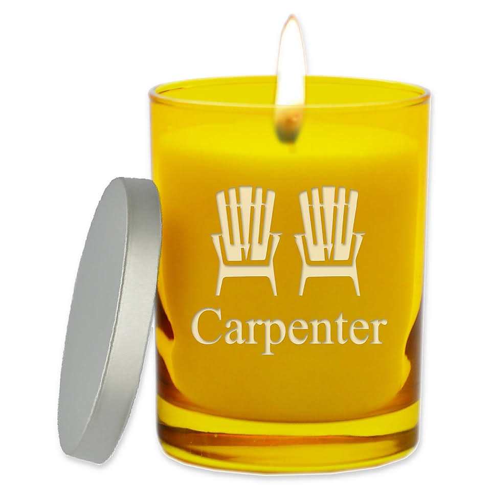 Citron Unscented Soy Wax Glass Candle G672775