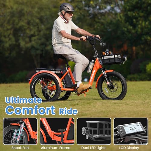 20" Folding 3 Wheels Electric Tricycle with Aluminum Frame Y312