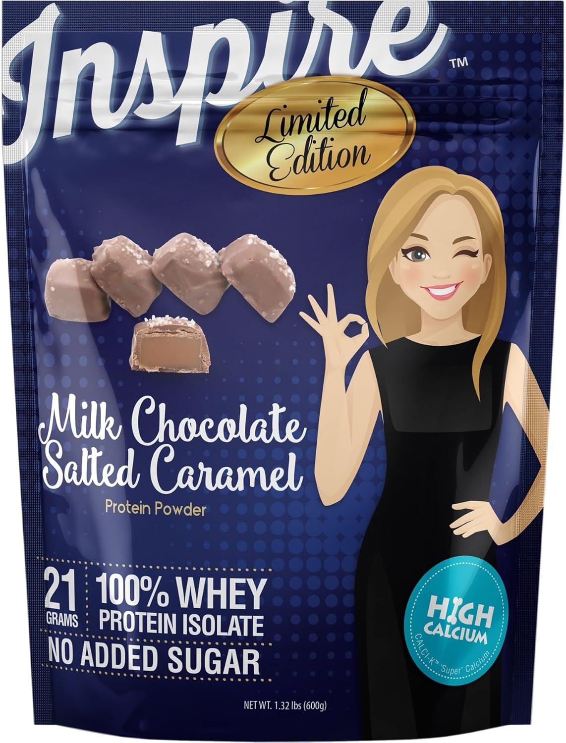 Milk Chocolate Salted Caramel Whey Protein Isolate Powder P148