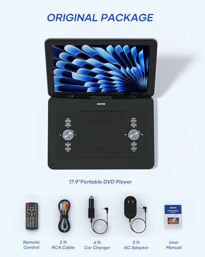 17.9" Portable DVD/CD Player with 15.4" Swivel Screen V7945