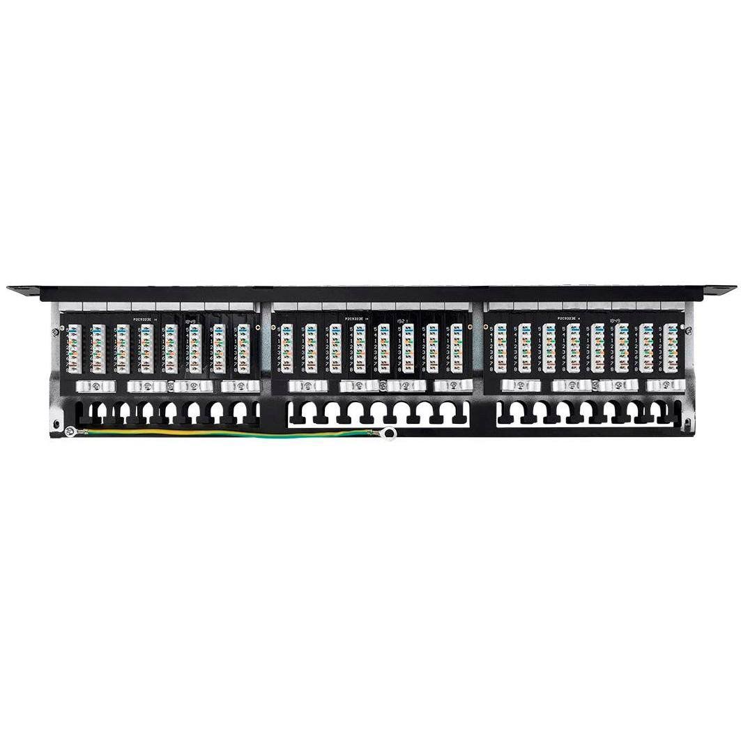 Cat6a 1U Shielded Patch Panel, 48 RJ45 Ports G905199