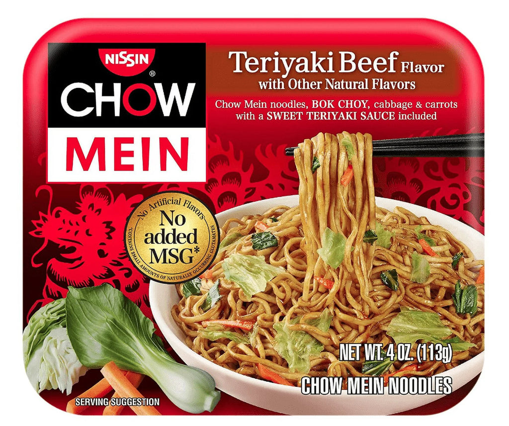 4.0 Ounce Pack of 12 Teriyaki Beef Chow Mein E563