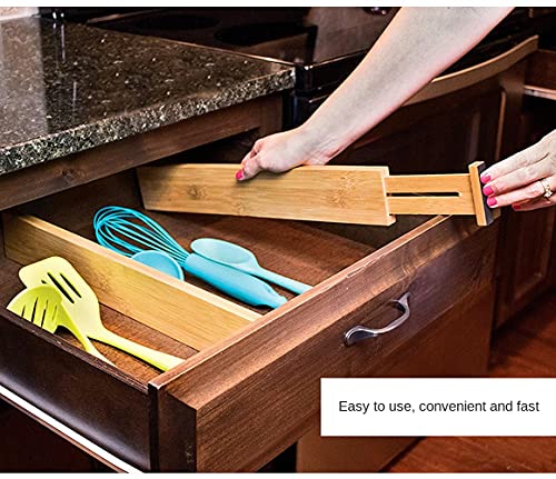 Bamboo Drawer Dividers Set of 4 Adjustable 13"-17" Y8653
