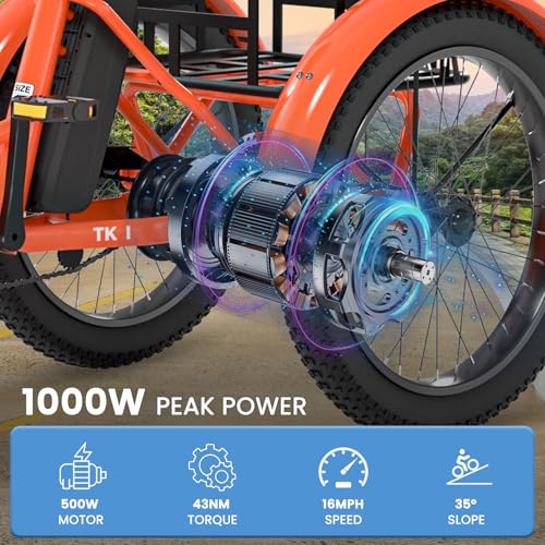 20" Folding 3 Wheels Electric Tricycle with Aluminum Frame Y312