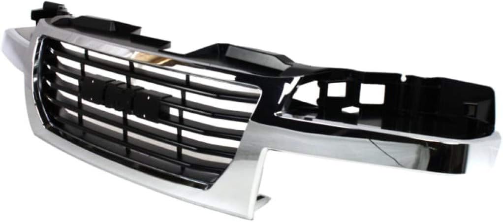 Grille Assembly Chrome Shell Black Insert Plastic D70864