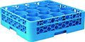 20 Compartment Glass Rack with 1 Extender, Blue (Pack of 4) U868