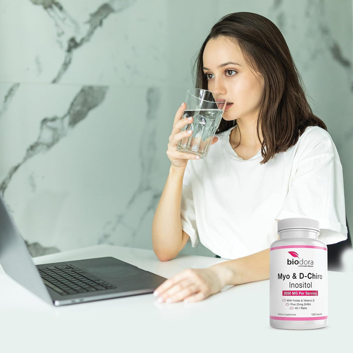 2050mg per Serving 120 Capsules Inositol Supplement H3928
