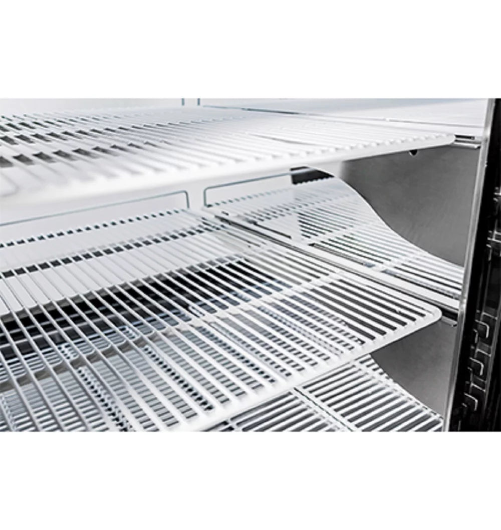 18 Cu Ft 48 ins Commercial Refrigerator Display Case with Curved Glass W757