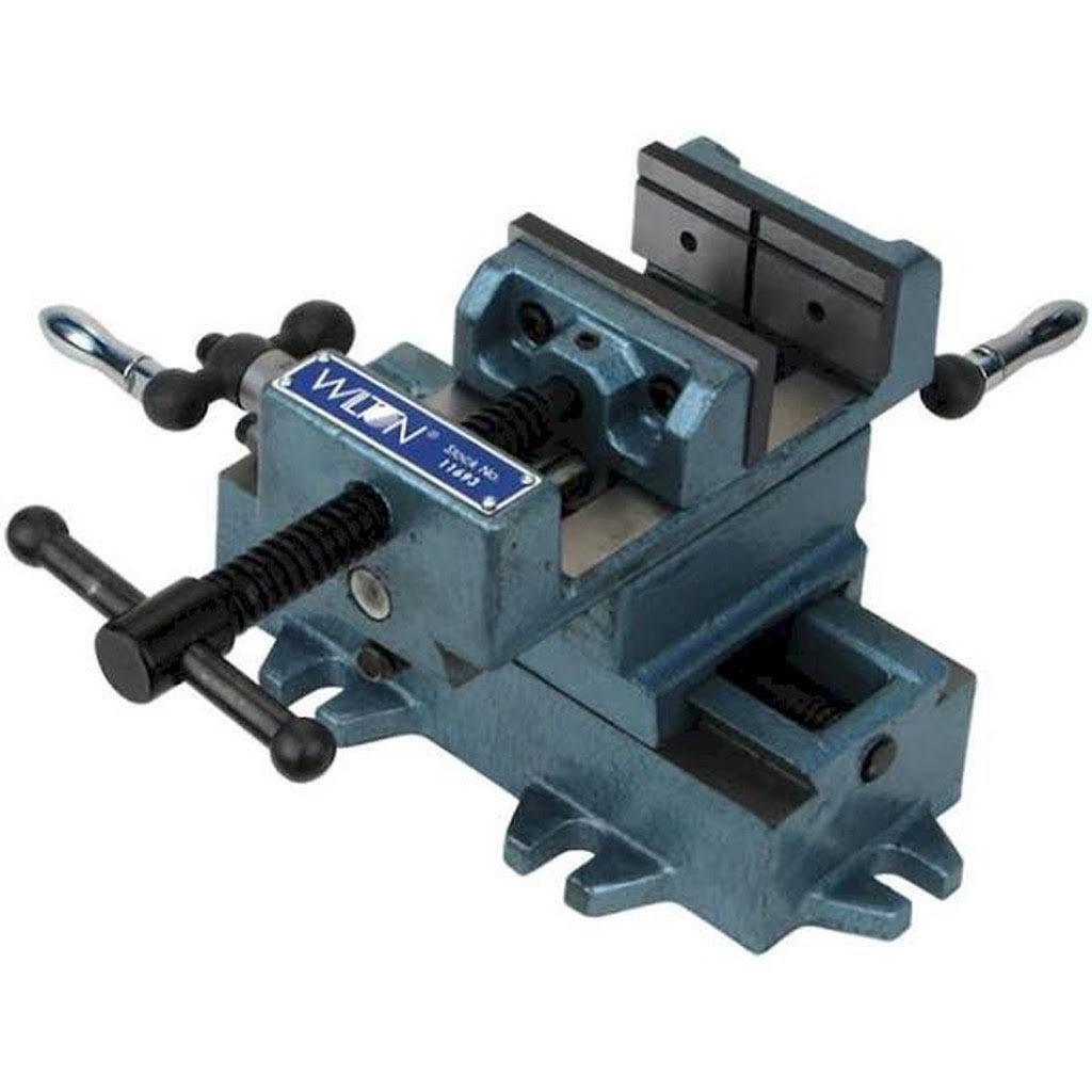 Drill Press Vise, Cross Slide, 3 in E14521