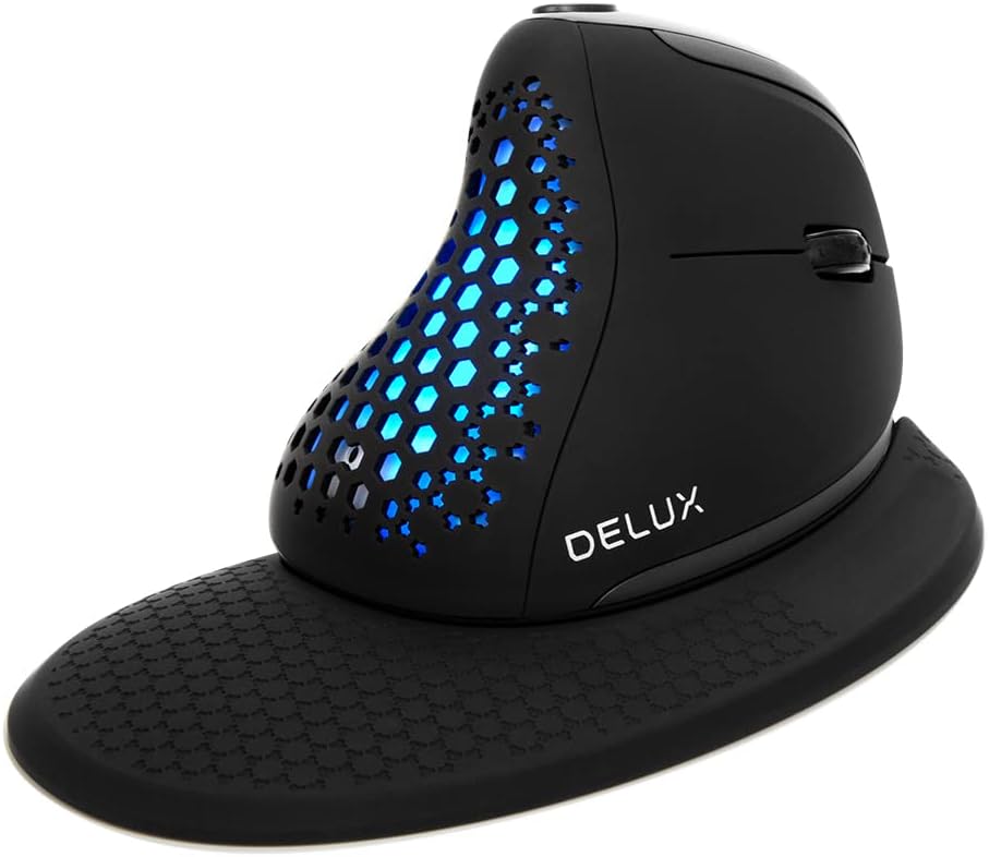 Wireless Ergonomic Vertical Mouse with OLED Screen, 7200DPI, Rechargeable U7635