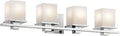 5 Light Vanity Light with Satin Etched Cased Opal Glass Antique Pewter K77449