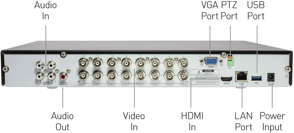 8 Channel 4 Camera 4K HD DVR Security System T744
