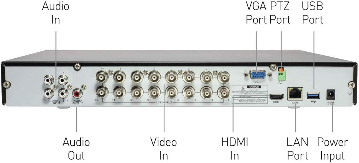 8 Channel 4 Camera 4K HD DVR Security System T744